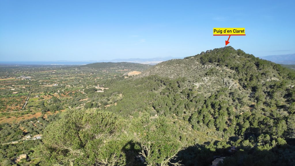 Serra de Galdent desde Llucmajor