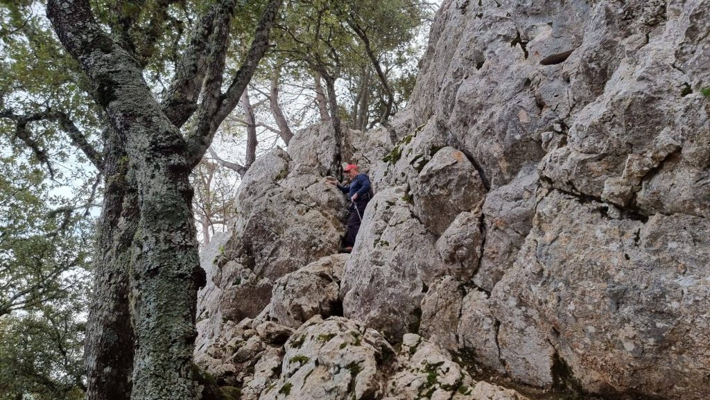 Puig de Galileu por el Pas de la Rebollada